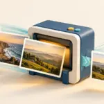 Imágenes de paisajes atraviesan un marco de compresión para producir archivos más pequeños.